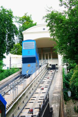 The Zagreb funicular is one of many tourist attractions in Zagre clipart