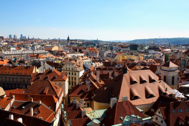 eski Belediye Binası görünümünden Prag. Prague, Çek Cumhuriyeti