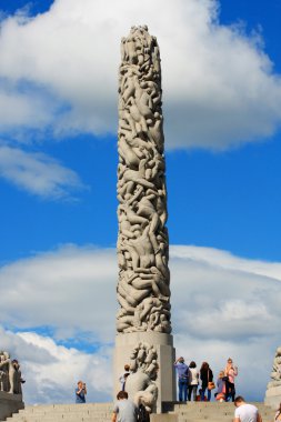 Vigeland Park Oslo kule, dünyanın en büyük sculp olduğunu