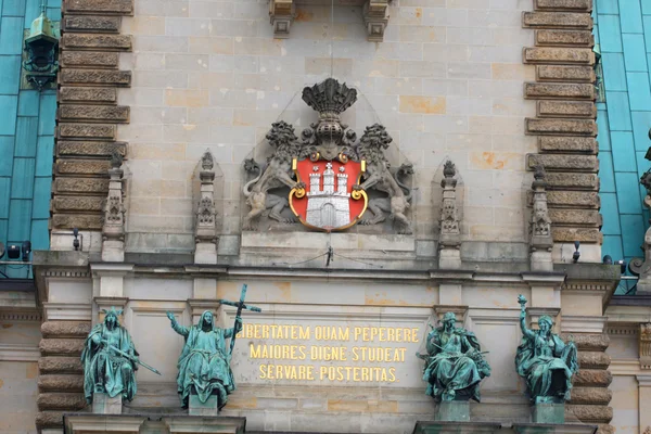 汉堡市政厅-详细信息 — 图库照片