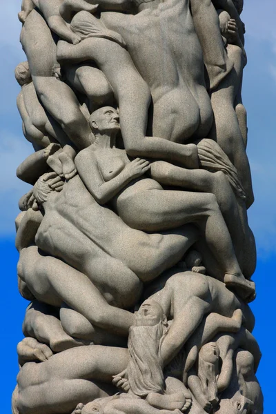 Vigeland Park v Oslu, je na světě největší sochařský park — Stock fotografie