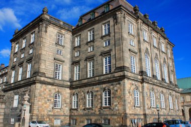 Kopenhag, Danimarka Christiansborg Sarayı önü