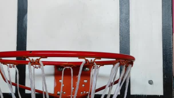 Basketpoäng Slowmotion — Stockvideo