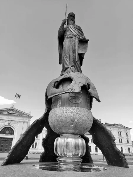 Памятник Штефану Немани Площади Савы Белграде Стоковое Фото