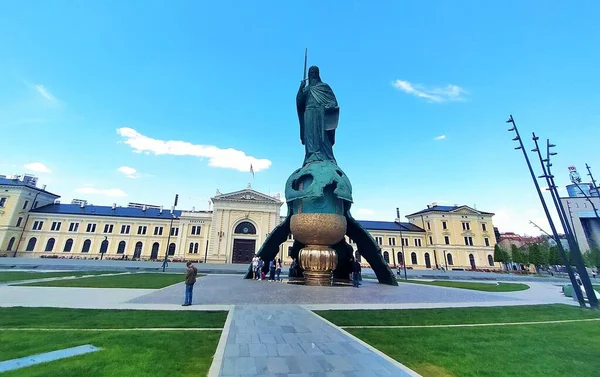 Памятник Штефану Немани Площади Савы Белграде Лицензионные Стоковые Изображения