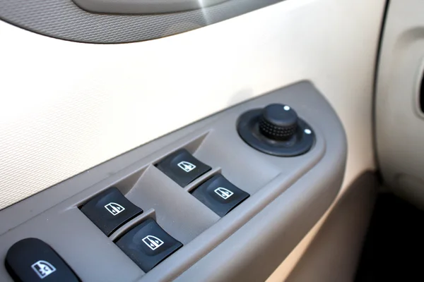 Window switches in the car — Stock Photo, Image