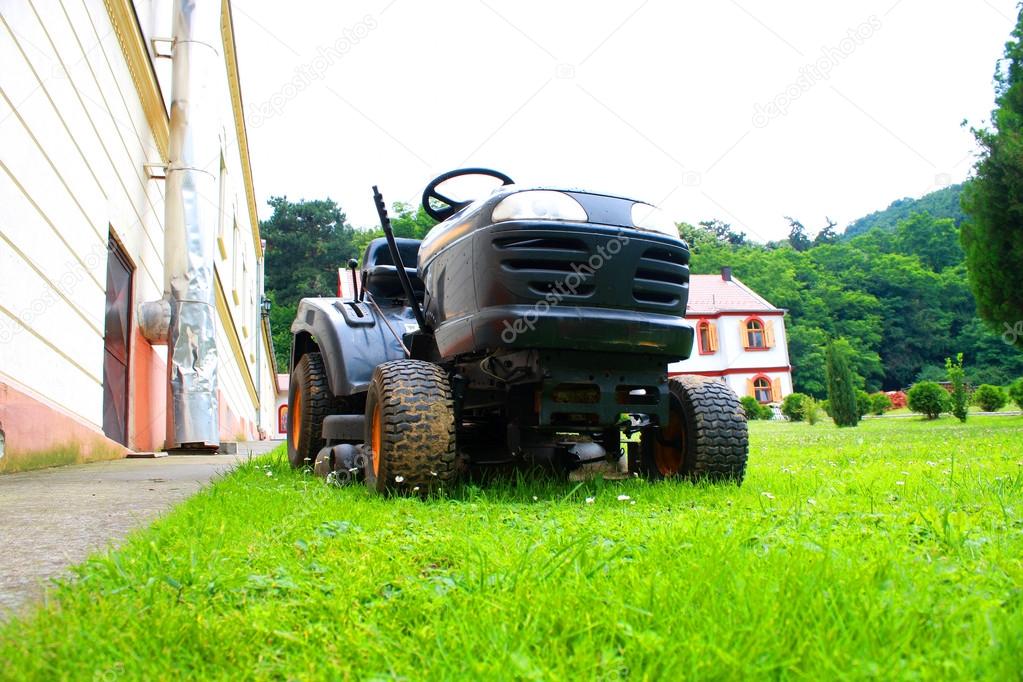 lawn mower on the grass