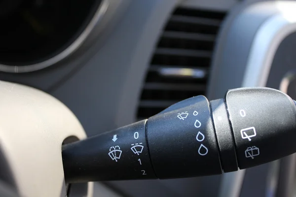 Closeup look of wiper switch with detailed instuctions — Stock Photo, Image