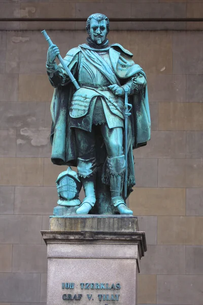 Статуя на фельдхернхалле, Мюнхен, Германия — стоковое фото