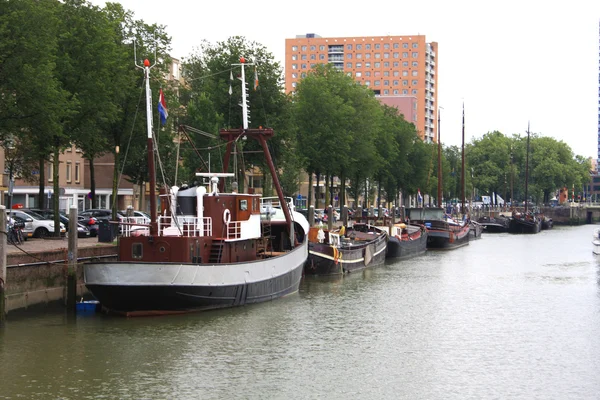 Molo w Rotterdam, Holandia; Europie — Zdjęcie stockowe