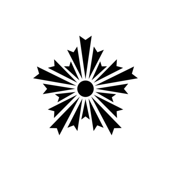 朝日章記号。日本警察の紋章 — ストックベクタ