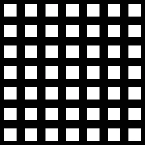 Vector black and white square checkered background — Stock Vector