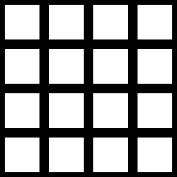 Vector zwart-wit vierkant geruite achtergrond — Stockvector