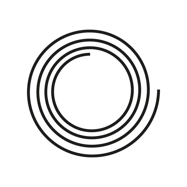 Abstract Redemoinho Linha Logotipo Para Empresa Negócios Eco Natureza Hidromassagem —  Vetores de Stock
