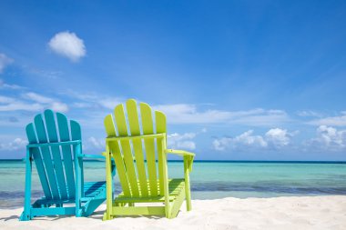 Caribbean Beach Chairs clipart