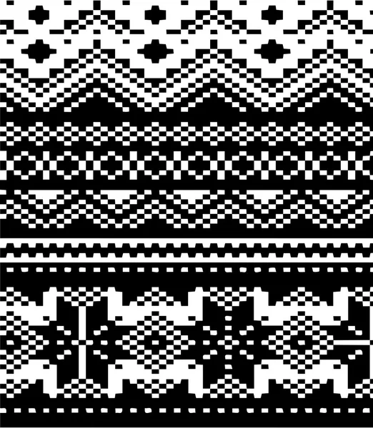 編み物パターン — ストックベクタ