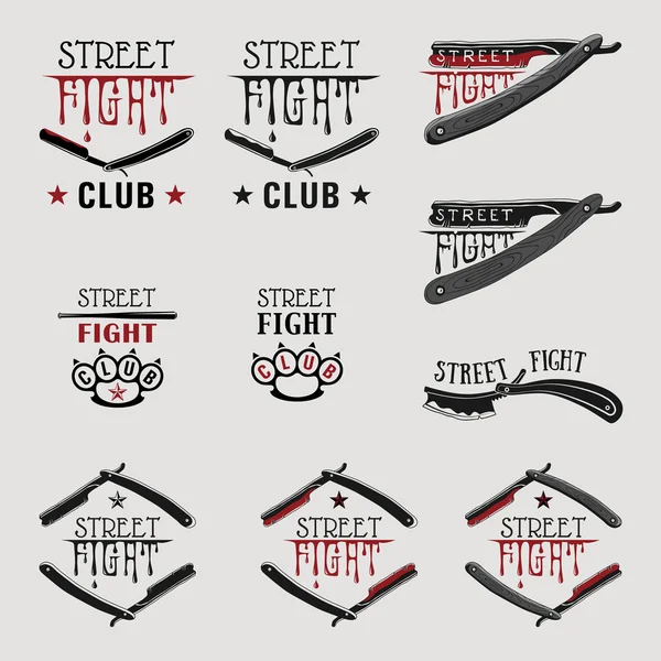 Straßenkampf auf Rasiermesser — Stockvektor