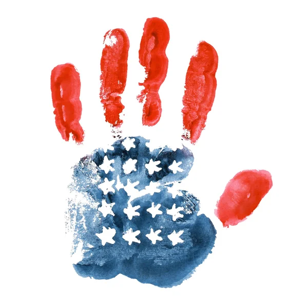 el izi beyaz zemin üzerine ABD bayrağı