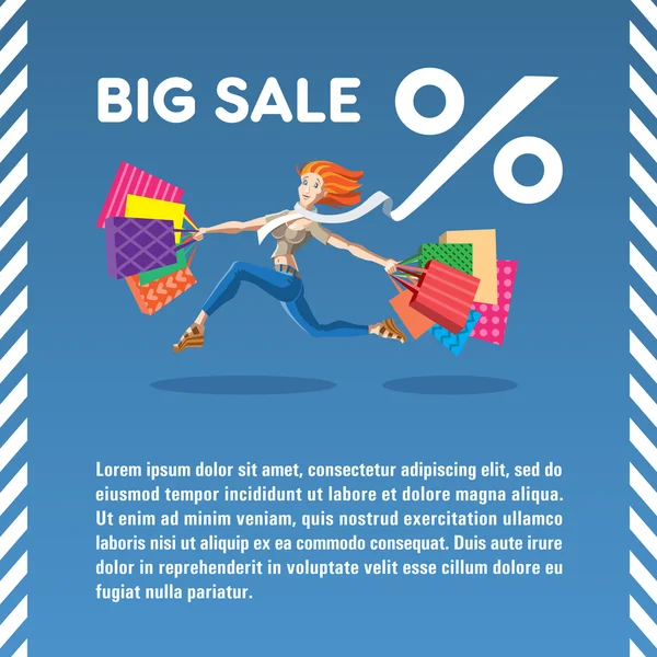 Vektör çizim büyük satış.