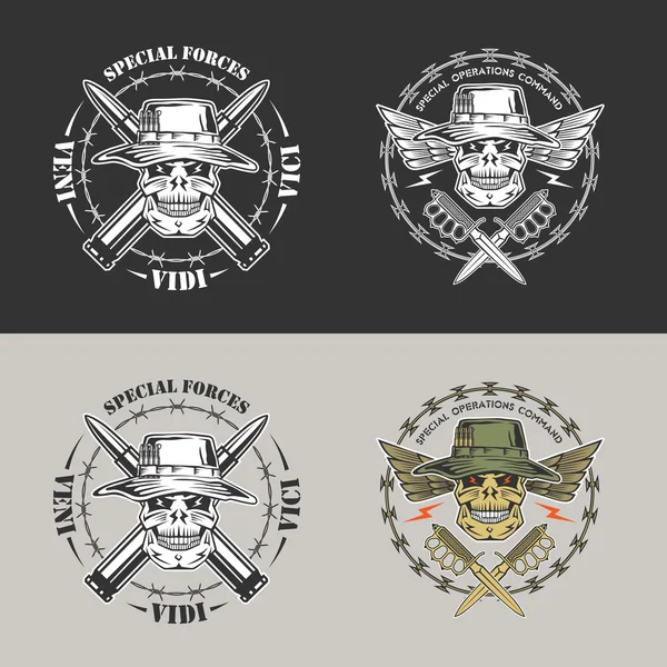 Emblemas militares — Vector de stock