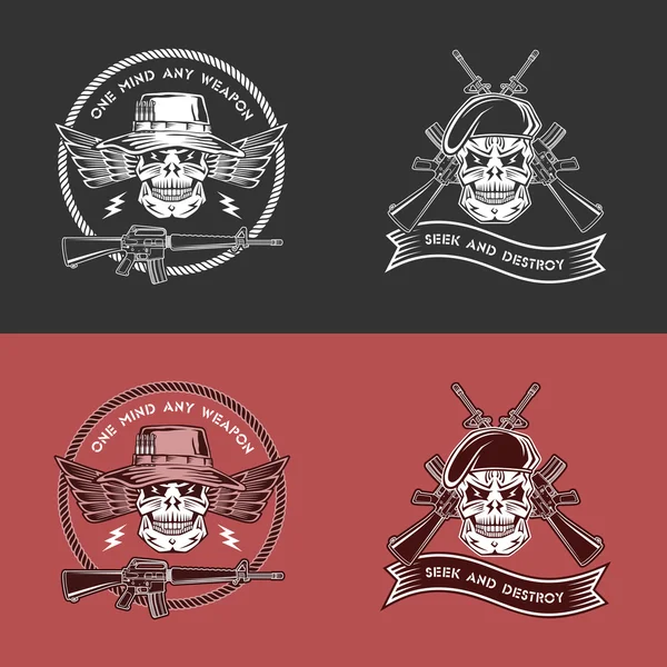 Emblemas militares — Archivo Imágenes Vectoriales