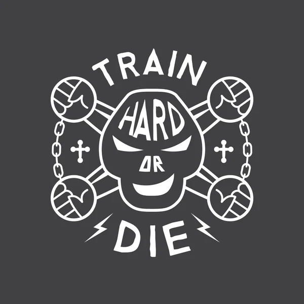 Vektör fitness amblemi