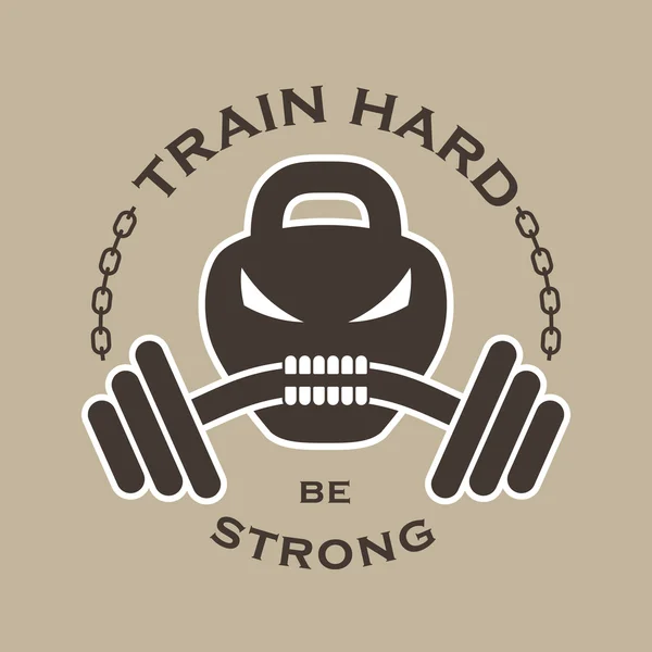 Vektör fitness amblemi