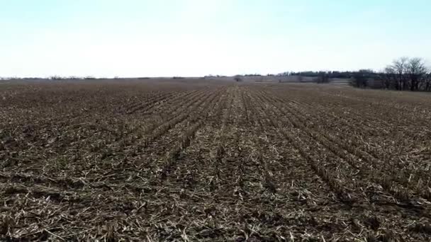 Agricultura aérea paisagem campo agrícola — Vídeo de Stock