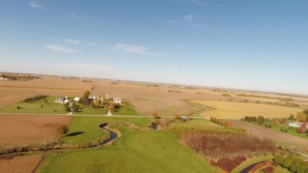 Exploitation agricole aérienne Paysage agricole 