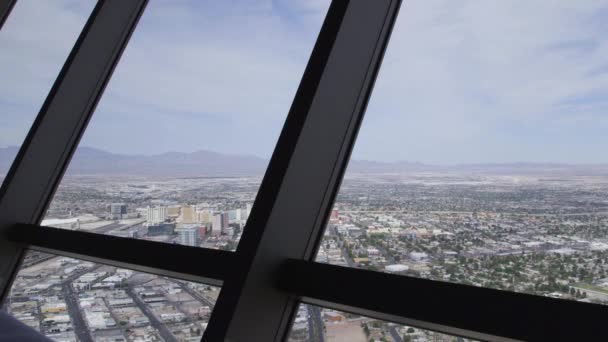 Blick auf las vegas Streifen — Stockvideo