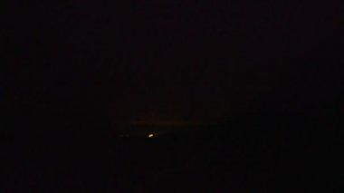 Şimşek fırtınası beach kıyı boyunca geceleri