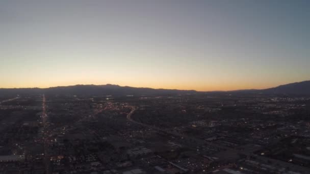 Légi repült át a nevadai Las Vegas strip — Stock videók