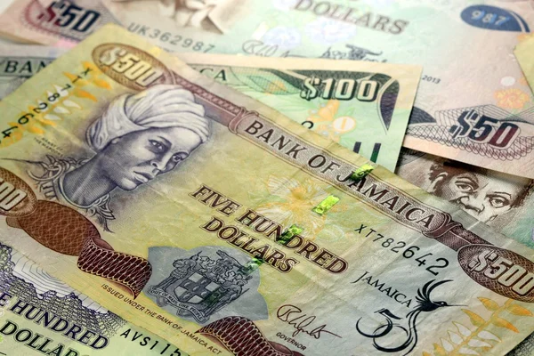 ジャマイカの通貨 - 銀行と経済の安定性 — ストック写真