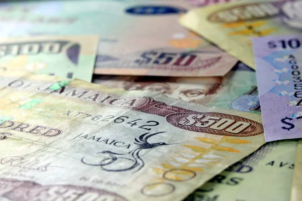 Mata uang Jamaika - Perbankan dan stabilitas ekonomi — Stok Foto
