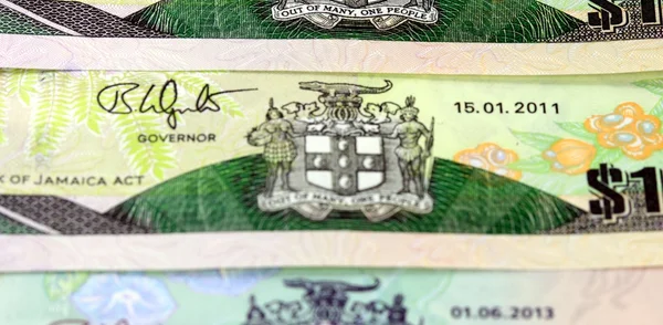 牙买加货币-银行业和经济的稳定 — 图库照片