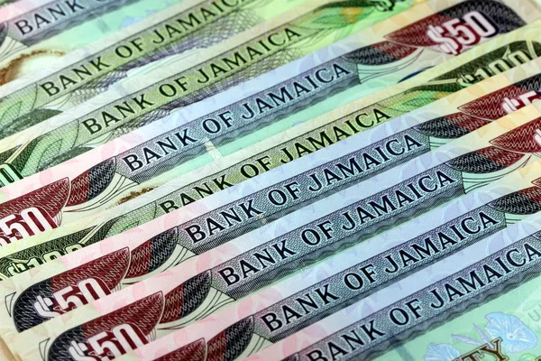 Moeda jamaicana - Banca e estabilidade económica — Fotografia de Stock