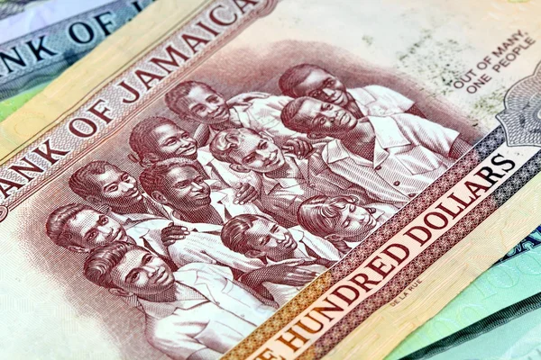 Moeda jamaicana - Banca e estabilidade económica — Fotografia de Stock