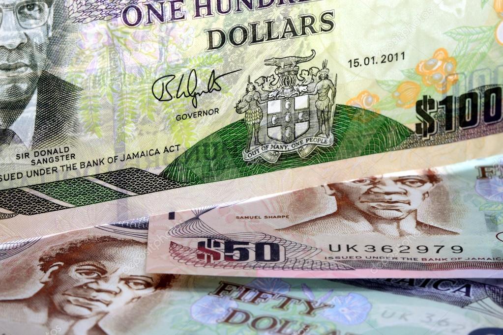 Jamaica currency Banking and economic stability — Stock Photo