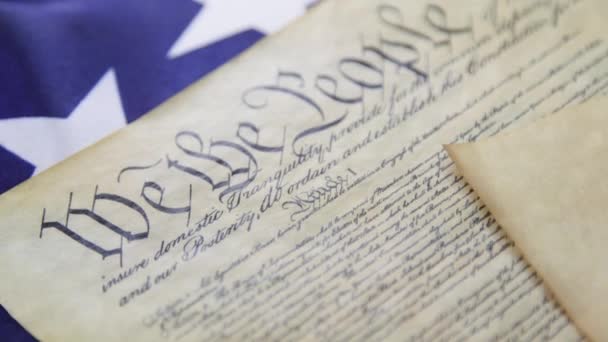 Document historique Constitution américaine - Nous le peuple 