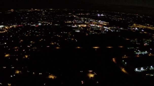 Fireworks sett från himlen med gopro kamera och drone — Stockvideo