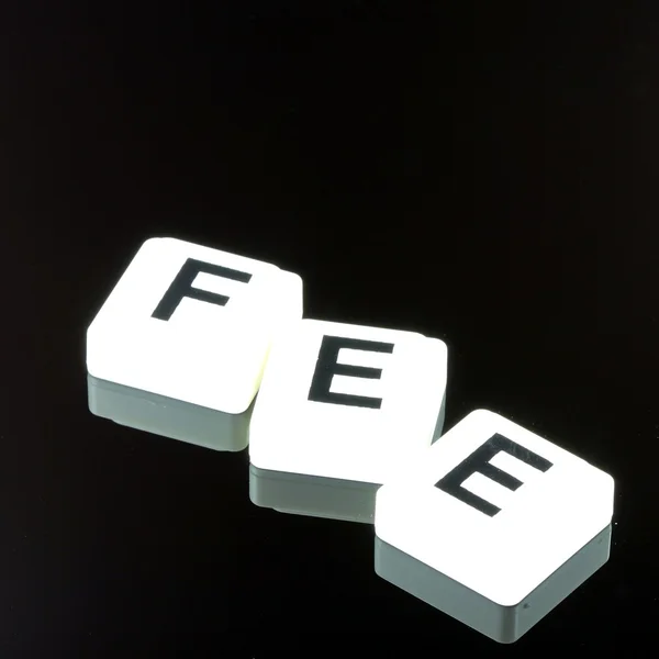 Han ordet fee - A termen används för företag inom finansiering och börshandel — Stockfoto