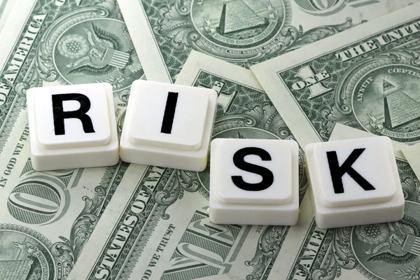 The Word risk - A Term Used in Business, Finance and Tax Concept — Stock Photo, Image