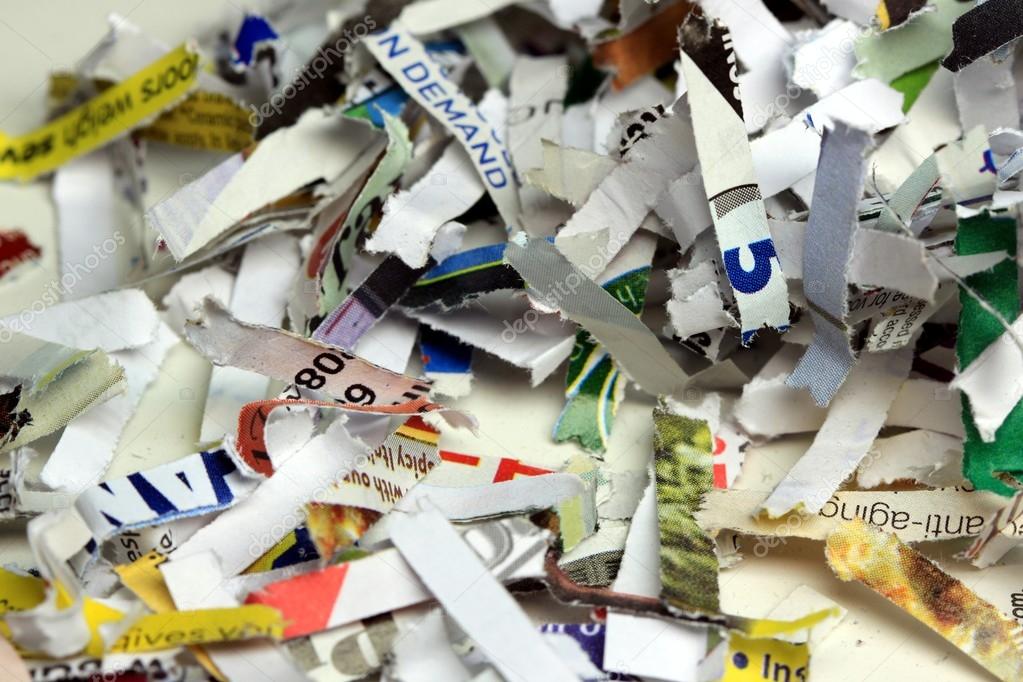 Shredded paper Business Security Background