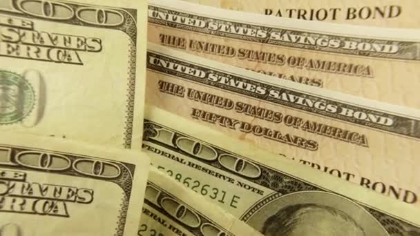 Amerika Birleşik Devletleri tasarruf bonosu — Stok video