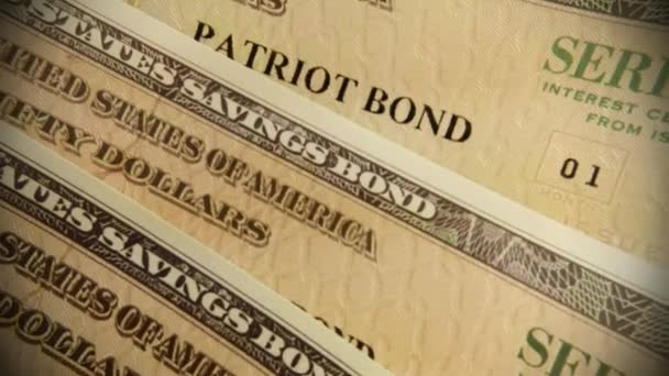 United States Savings Bonds — Stock Video