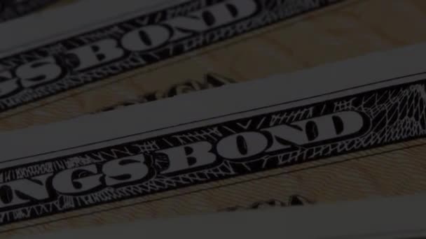 Estados Unidos Bonos de Ahorro — Vídeo de stock