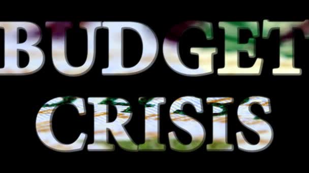 Crise budgétaire - Concept de sécurité financière — Video