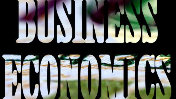 Bedrijfseconomie - financiële groei en investeringen concept — Stockvideo