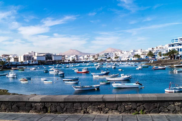 Pequeno Porto Arrecife Lanzarote Espanha — Fotografia de Stock