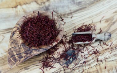 Zeytin ağacının üzerindeki safran iplikleri